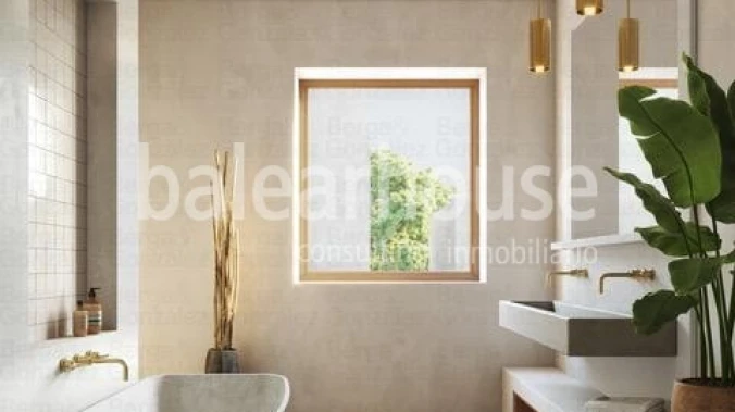 Large new villa in Cala Vinyes with efficient design and beautiful exteriors very close to the beach
