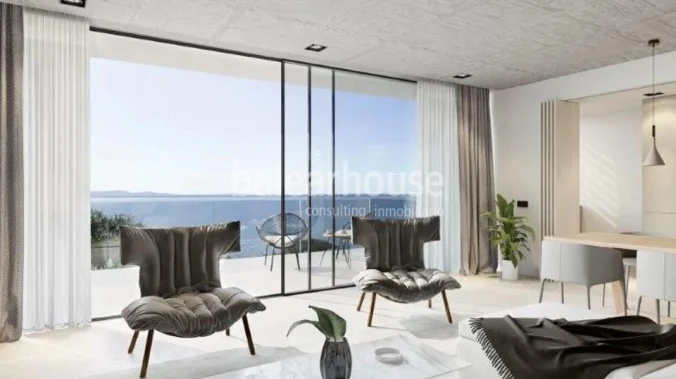 Modern newly built villa with splendid sea views and ample outdoor space in Alcudia