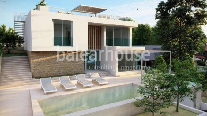 Magnificent new contemporary villa with fabulous outdoor areas in Port Adriano