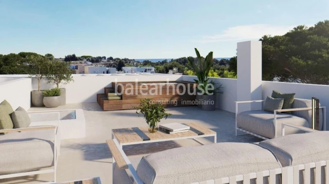 Modern newly built villa in Marratxí, with terraces, garden, swimming pool and solarium.