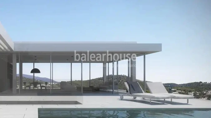 Fabelhaftes Grundstück mit schönem Meerblick, Lizenz und großem Villenprojekt in Camp de Mar