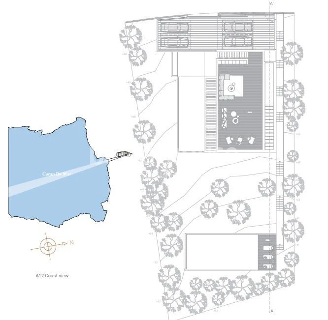 Ausgezeichnetes Grundstück mit Meerblick, Lizenz und großem Villenprojekt in Camp de Mar