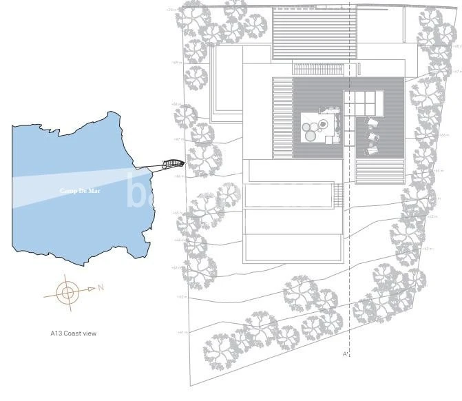 Herrliches Grundstück mit unverbaubarem Meerblick, Lizenz und großem Villenprojekt in Camp de Mar