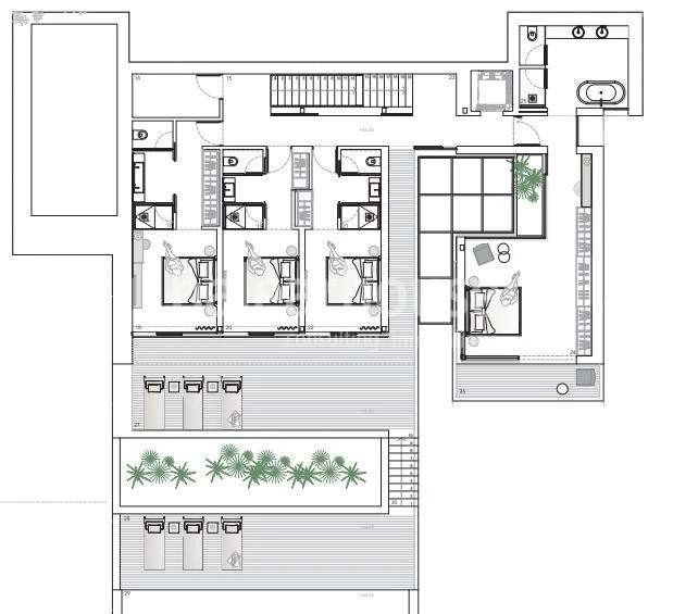 Herrliches Grundstück mit unverbaubarem Meerblick, Lizenz und großem Villenprojekt in Camp de Mar