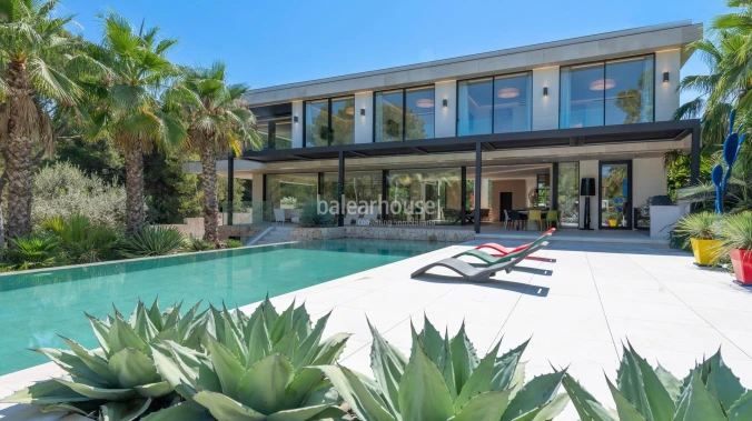 Stunning Moderna villa with swimming pools, garden and splendid terraces in Nova Santa Ponsa
