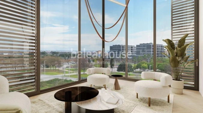 Herrliche moderne Design-Häuser neben Portixol mit Schwimmbad, Solarium und Fitnessraum