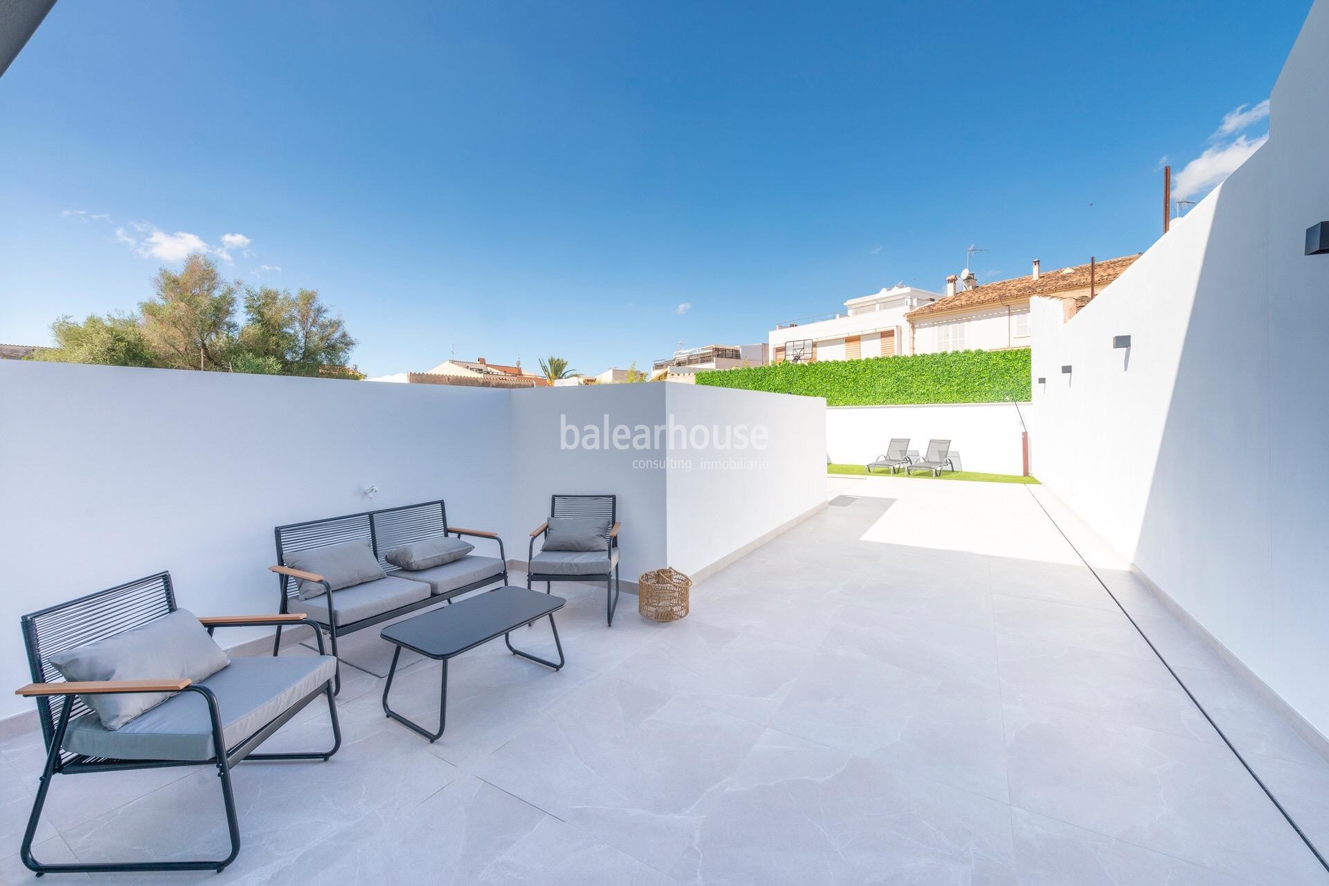 Excelente casa nueva cerca de Palma con modernos interiores y exteriores con terraza y piscina