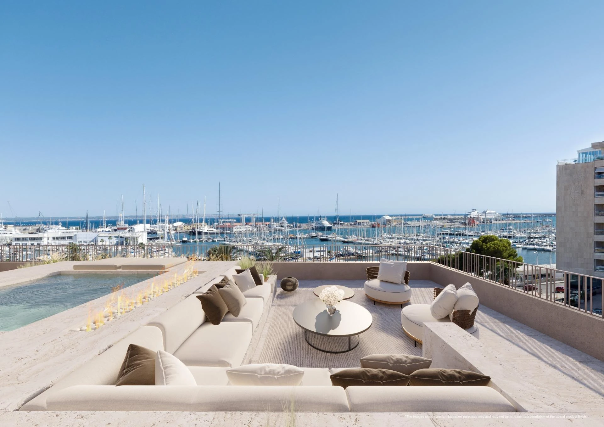 Stunning penthouse with terrace and sea views in an exclusive complex in Santa Catalina