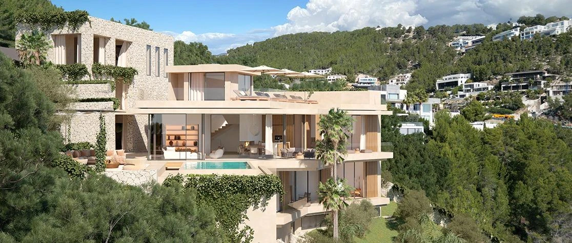 Excelente solar en Son Vida con proyecto y vistas únicas al mar y a Palma en Son Vida