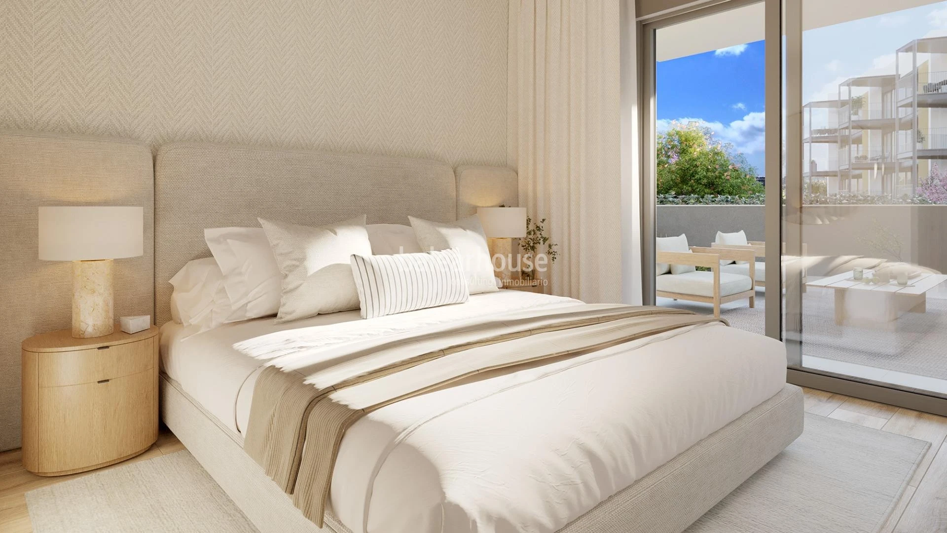 Moderna new build homes near beaches with gardens and swimming pools in Palmanova