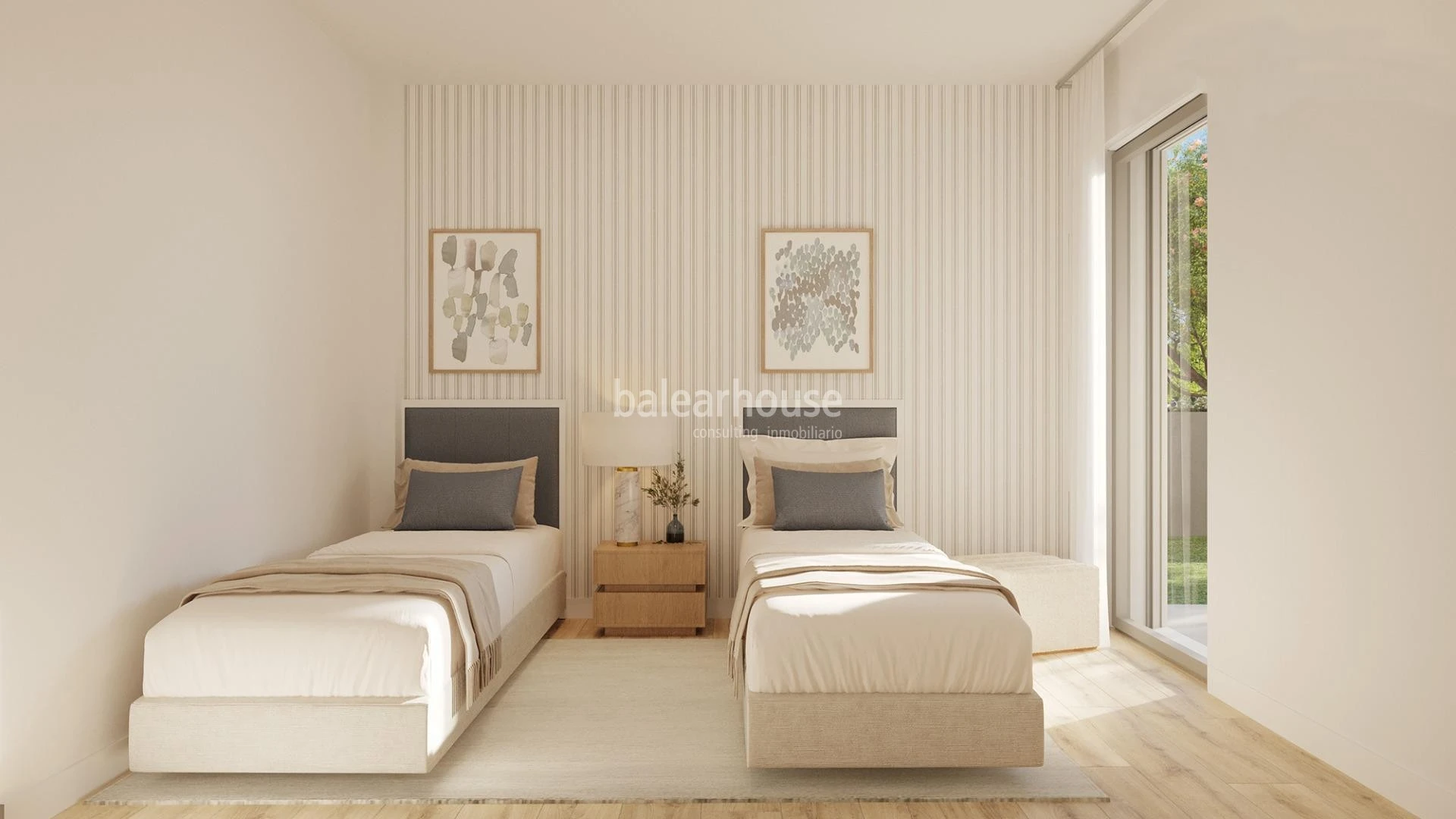 Moderna new build homes near beaches with gardens and swimming pools in Palmanova