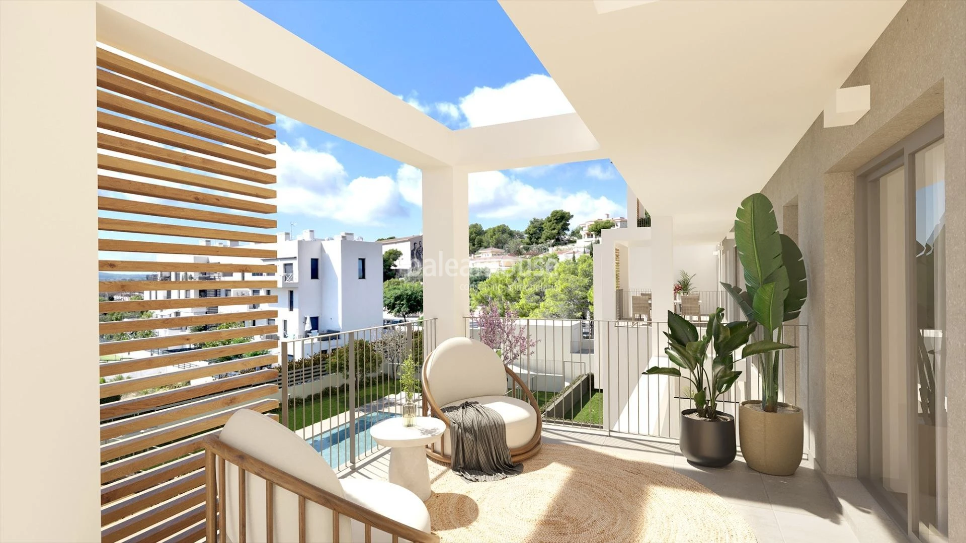 Moderna new build homes near beaches with gardens and swimming pools in Palmanova