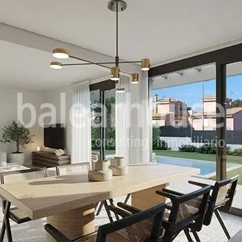 Modernas casas de obra nueva en Puig de Ros con grandes espacios de terraza, jardín y piscina