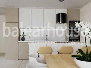 Moderna casa de obra nueva con bonitas vistas a la bahía de Palma en la zona de Cala Blava