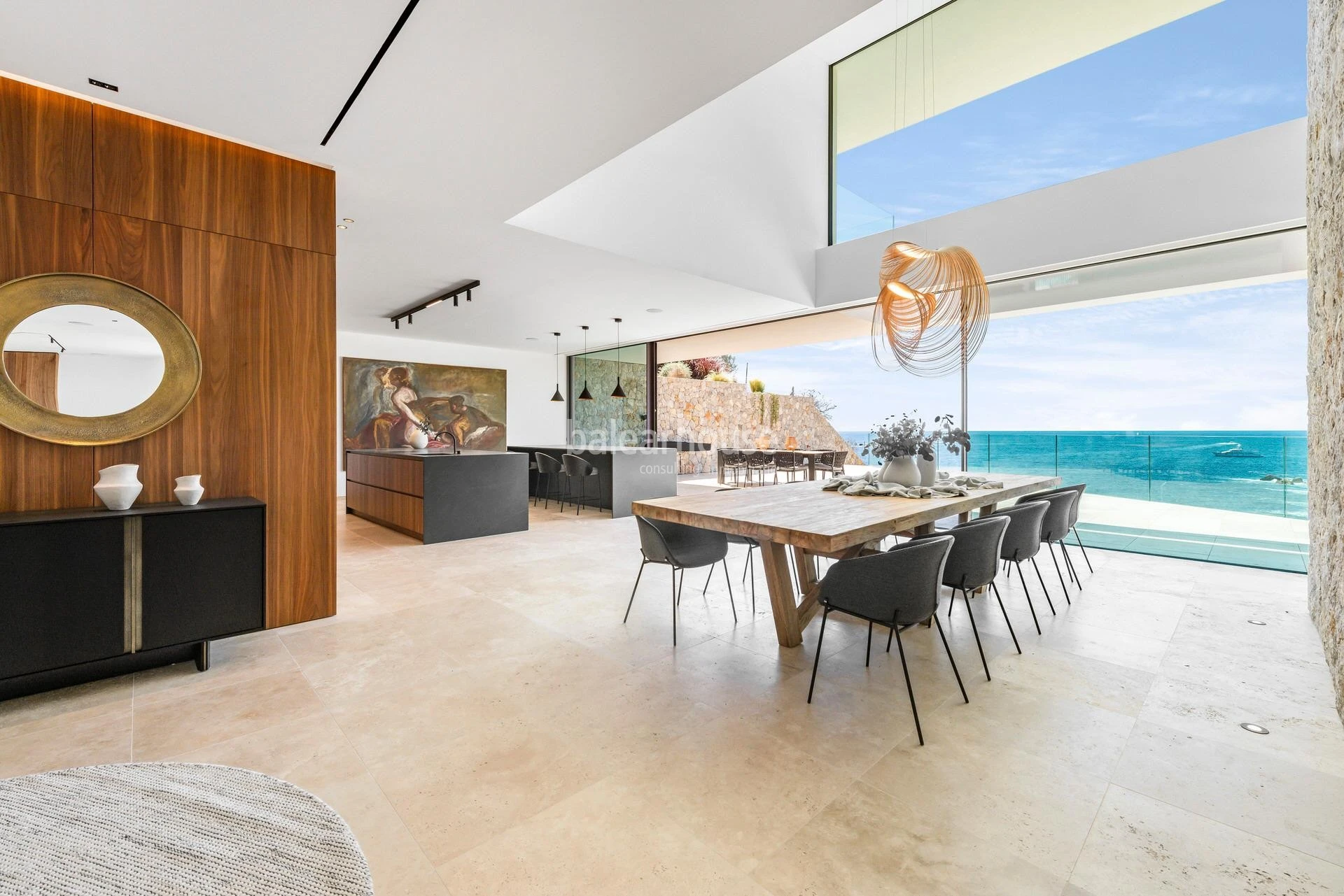Impressive newly built seafront villa with spectacular views and sea access in Sol de Mallorca