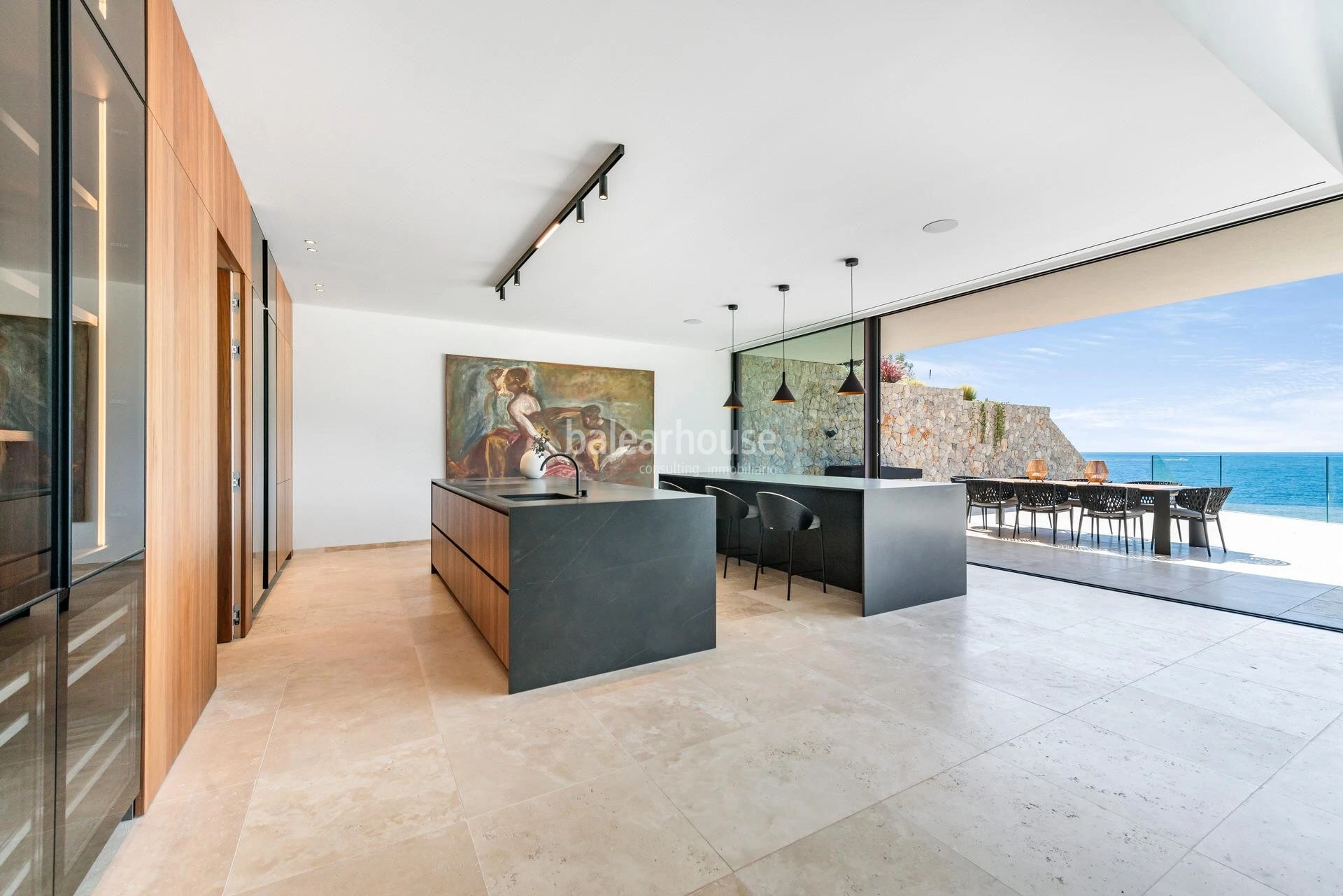 Impressive newly built seafront villa with spectacular views and sea access in Sol de Mallorca
