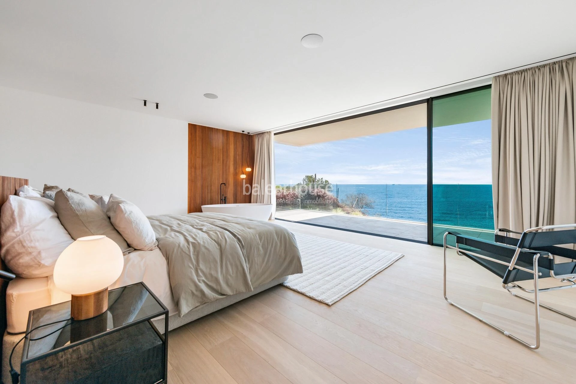 Impressive newly built seafront villa with spectacular views and sea access in Sol de Mallorca