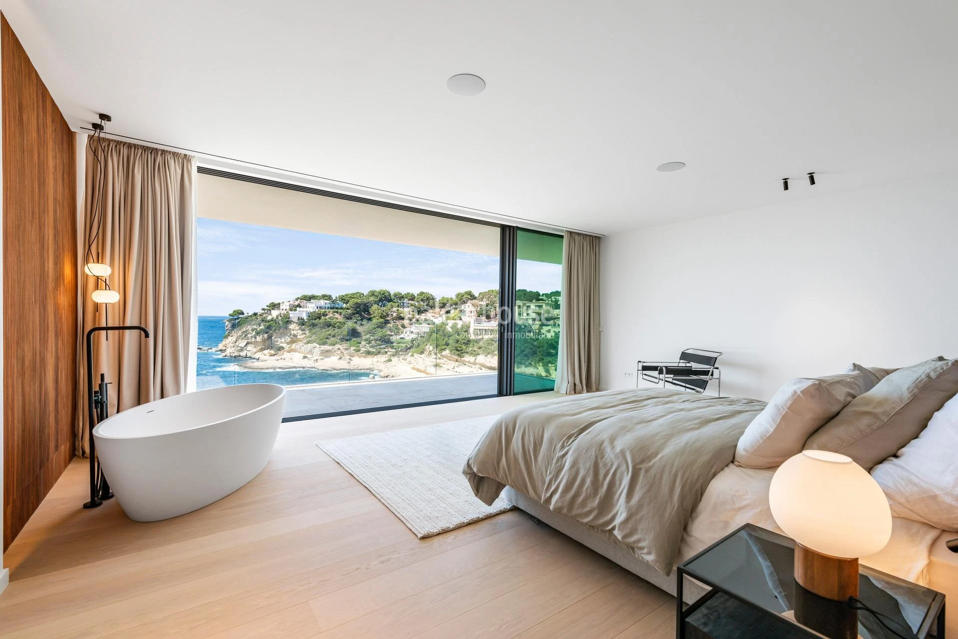 Impressive newly built seafront villa with spectacular views and sea access in Sol de Mallorca