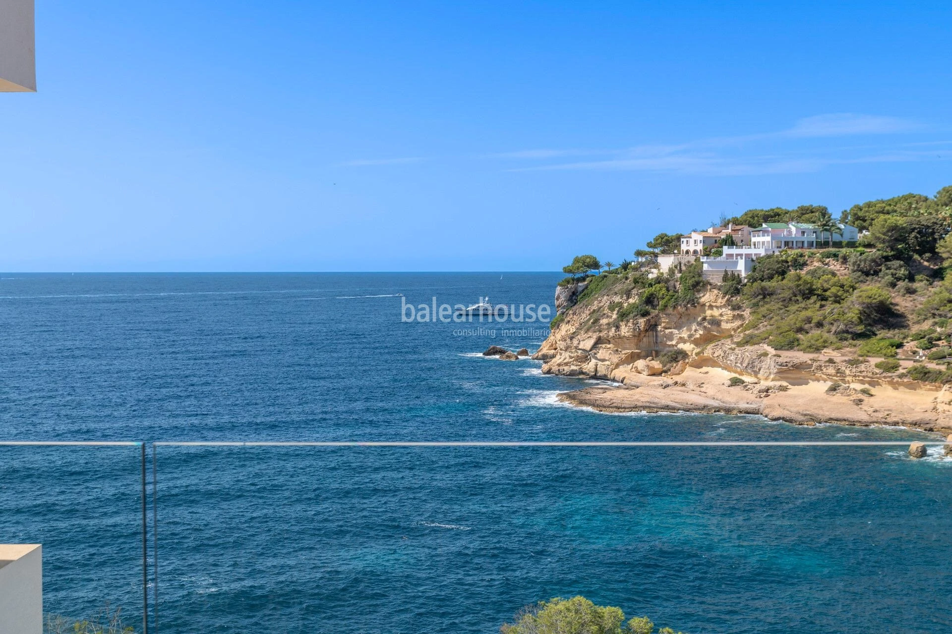 Impressive newly built seafront villa with spectacular views and sea access in Sol de Mallorca