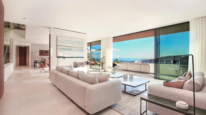 Incredible sea views from this spectacular new build designer villa in Son Vida