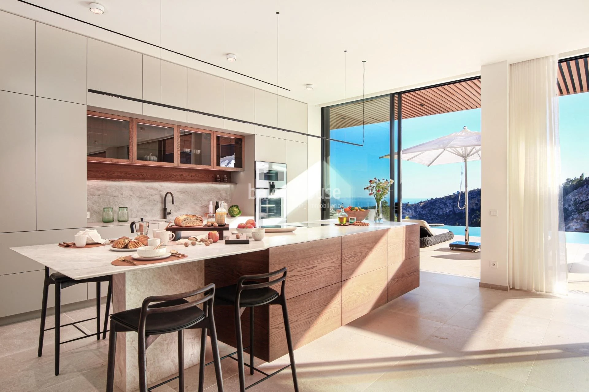 Unglaublicher Meerblick von dieser spektakulären Neubau-Designervilla in Son Vida