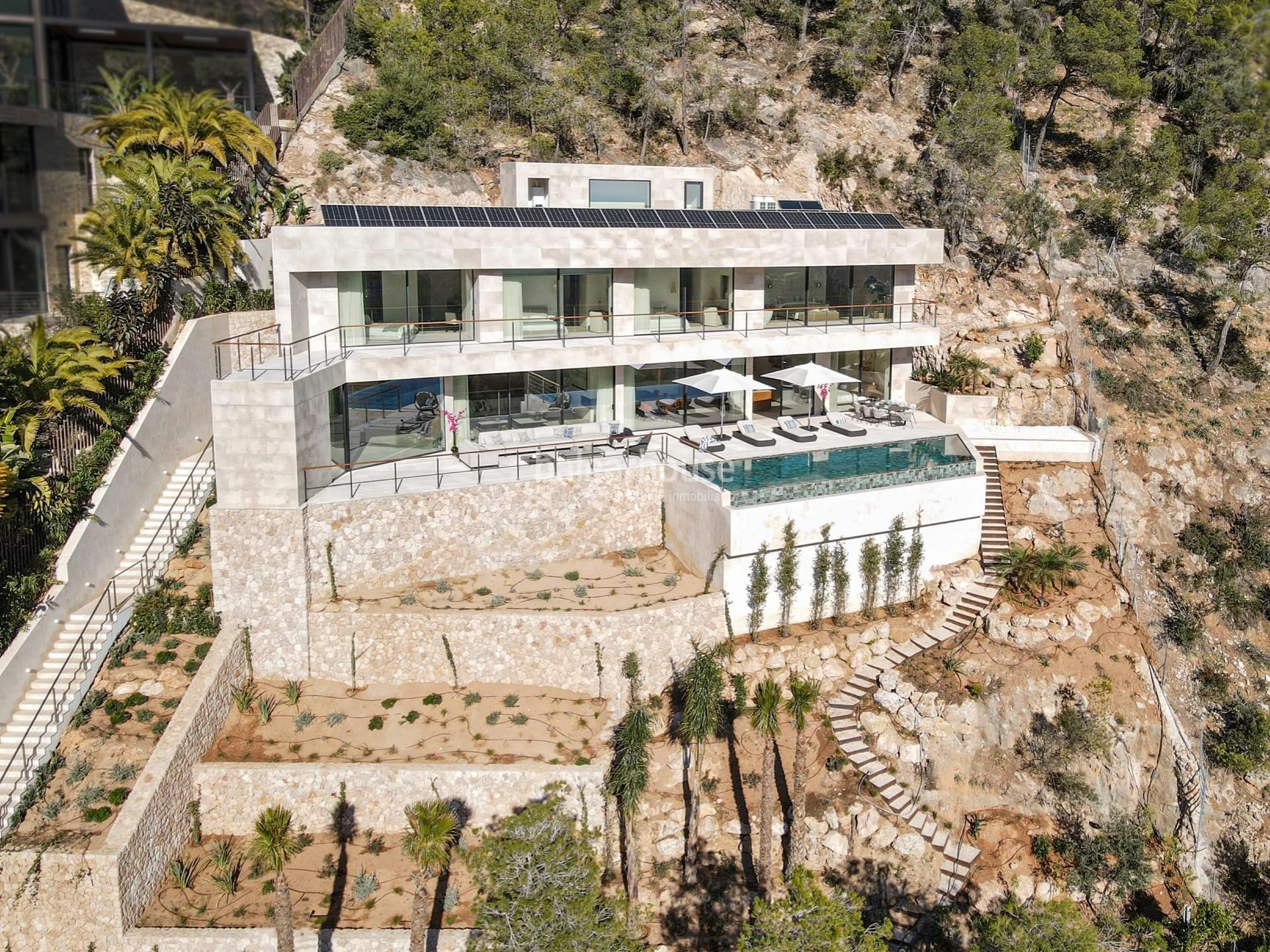 Unglaublicher Meerblick von dieser spektakulären Neubau-Designervilla in Son Vida
