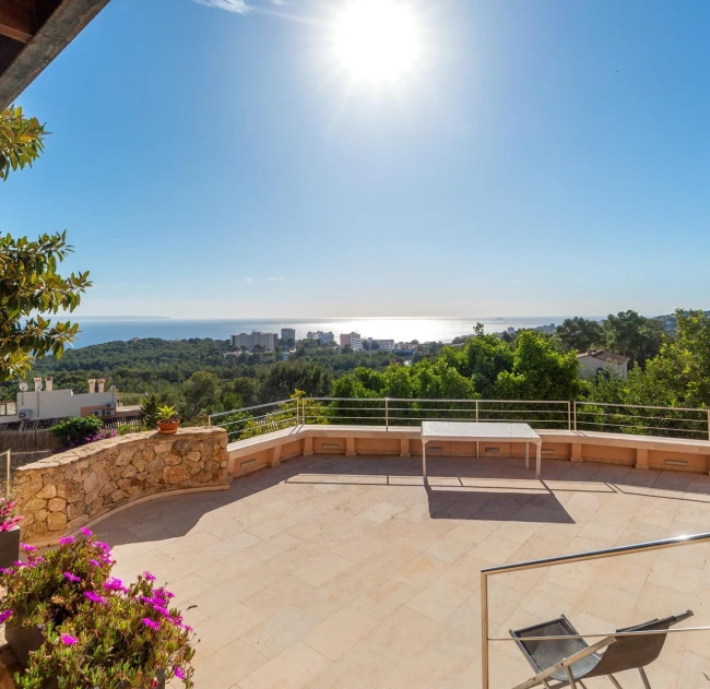 Excelente villa en lo alto de Génova que se abre a unas espectaculares vistas al mar de Palma