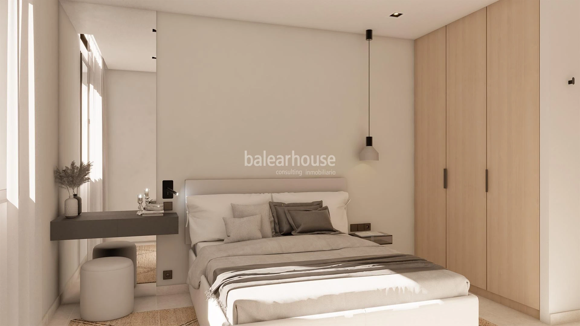 Altas calidades y diseño moderno en este ático nuevo junto al golf y zonas verdes en Palma