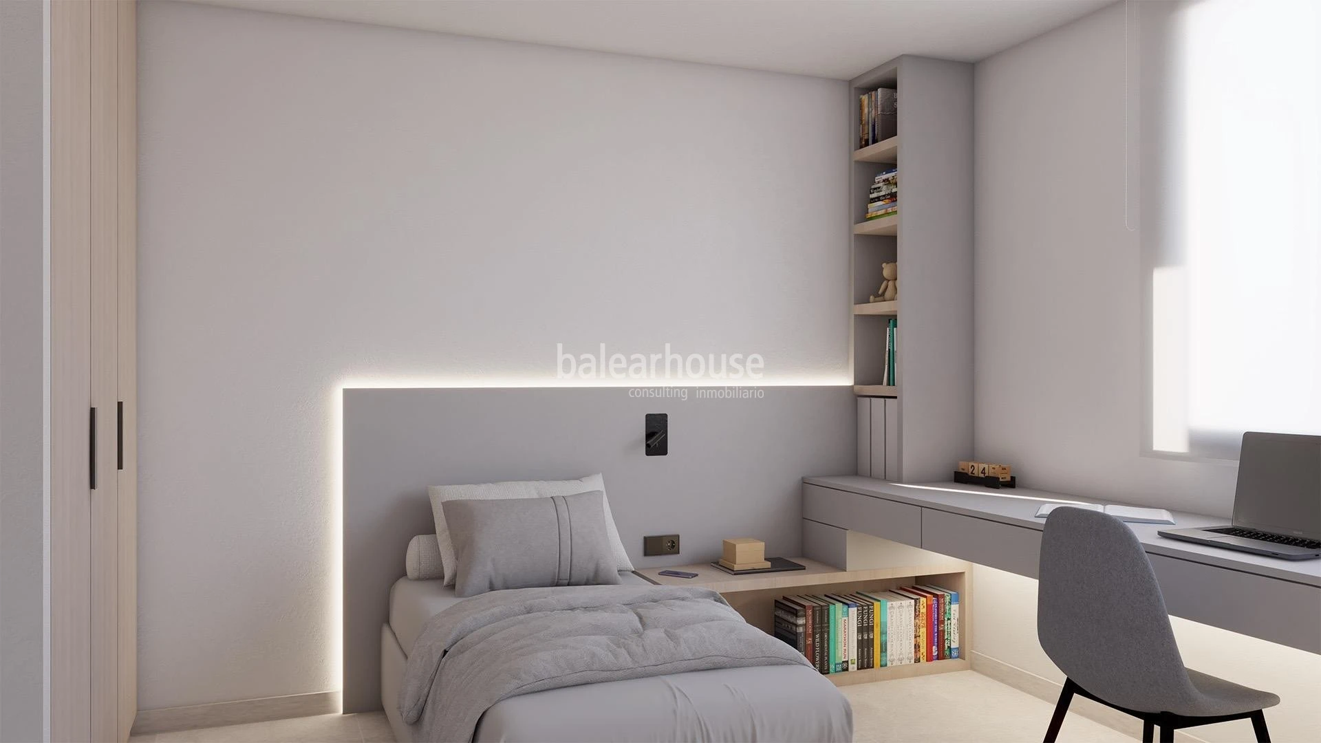 Altas calidades y diseño moderno en este ático nuevo junto al golf y zonas verdes en Palma