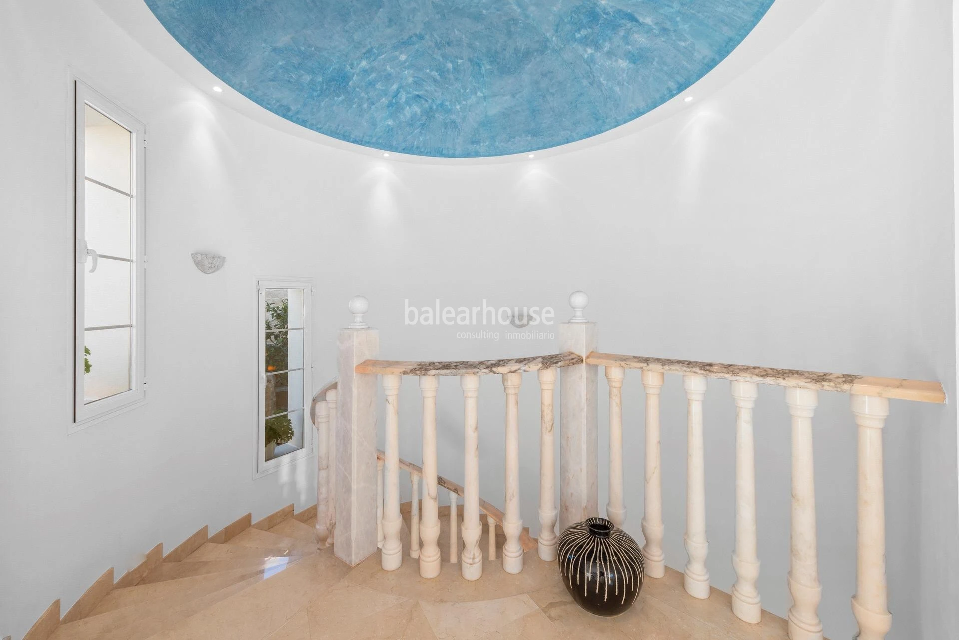 Spectacular sea views from this fabulous villa in Camp de Mar with terraces and large pool