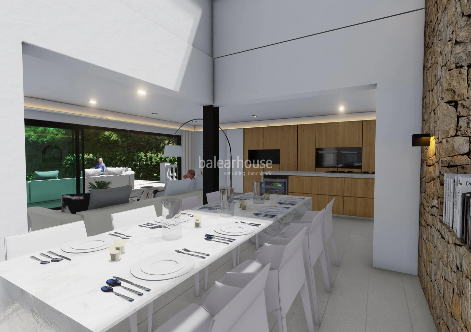 Ausgezeichnetes Grundstück mit Haus- und Designvillenprojekt in Costa d'en Blanes