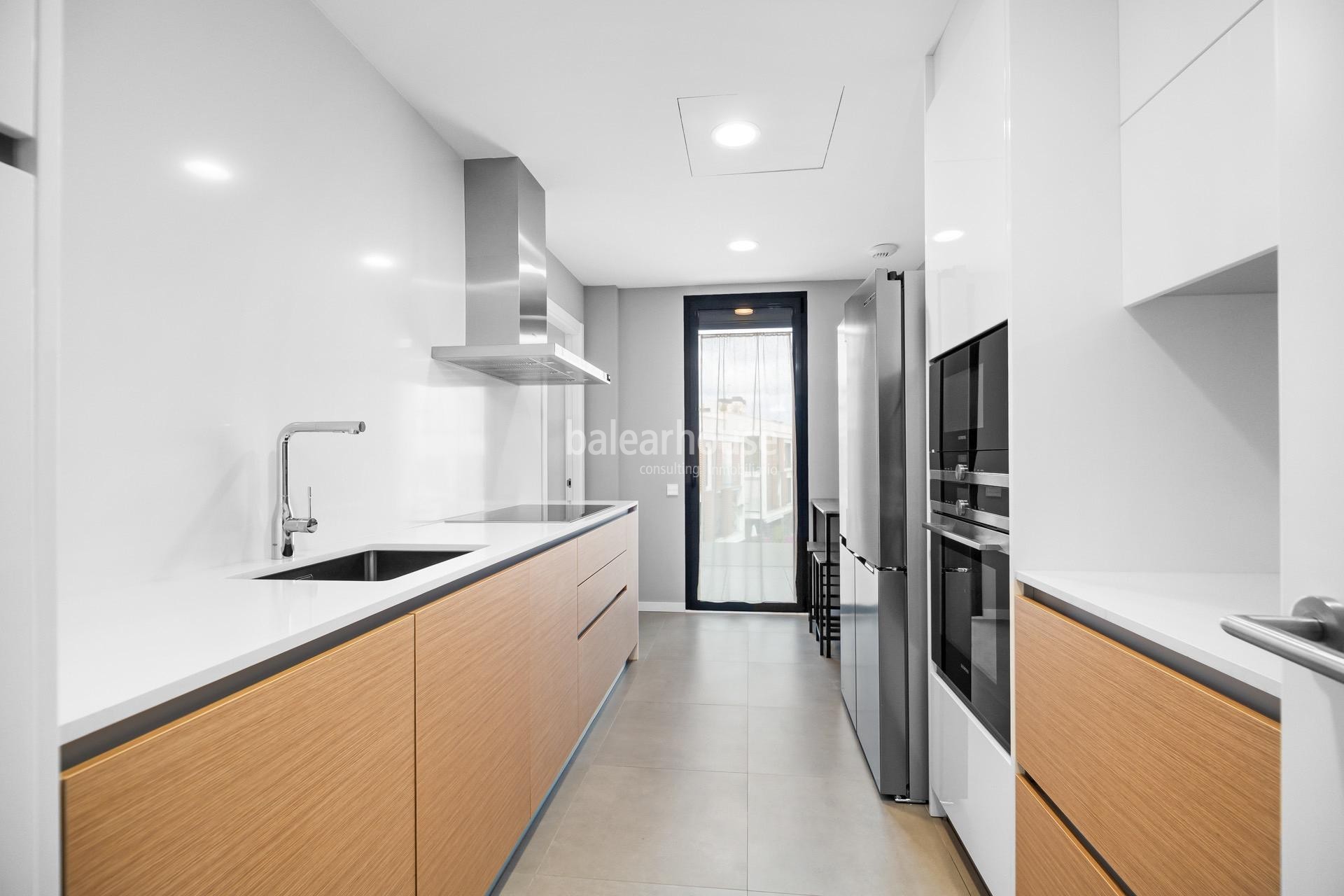 Fantastisches neues Penthouse mit Solarium und freiem Blick neben dem Golfplatz in Son Quint
