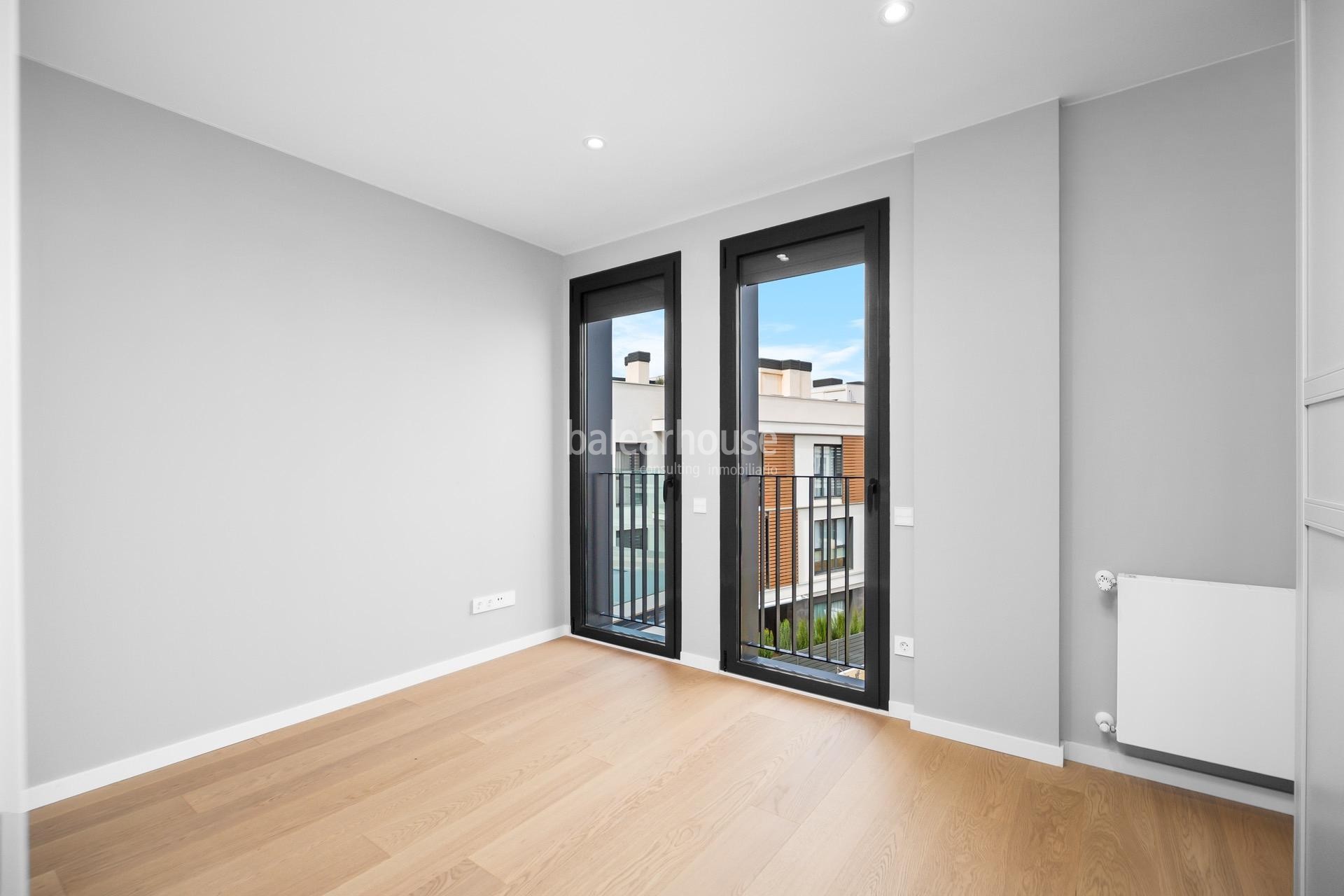 Fantastisches neues Penthouse mit Solarium und freiem Blick neben dem Golfplatz in Son Quint