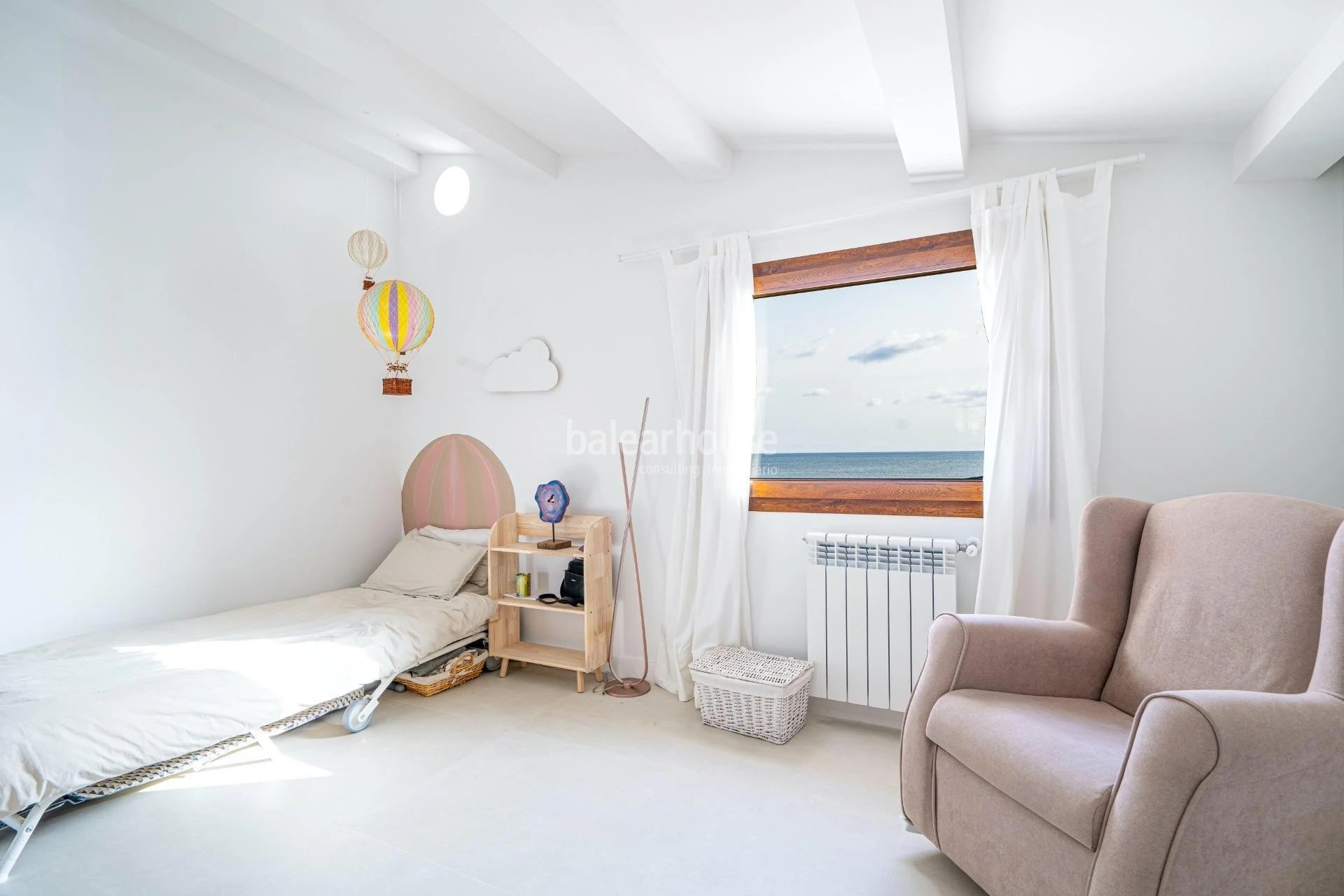 Fabulous Moderna beachfront villa with terraces large garden and swimming pool on the Costa de Palma