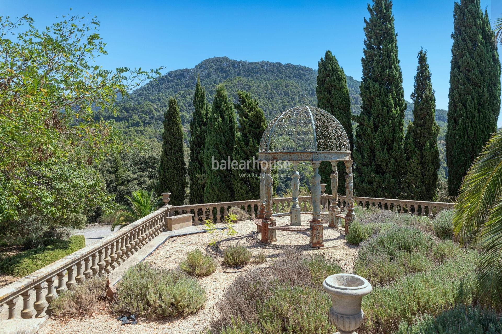 Spectacular renovated historical finca in Valldemossa and unique views of the Tramuntana
