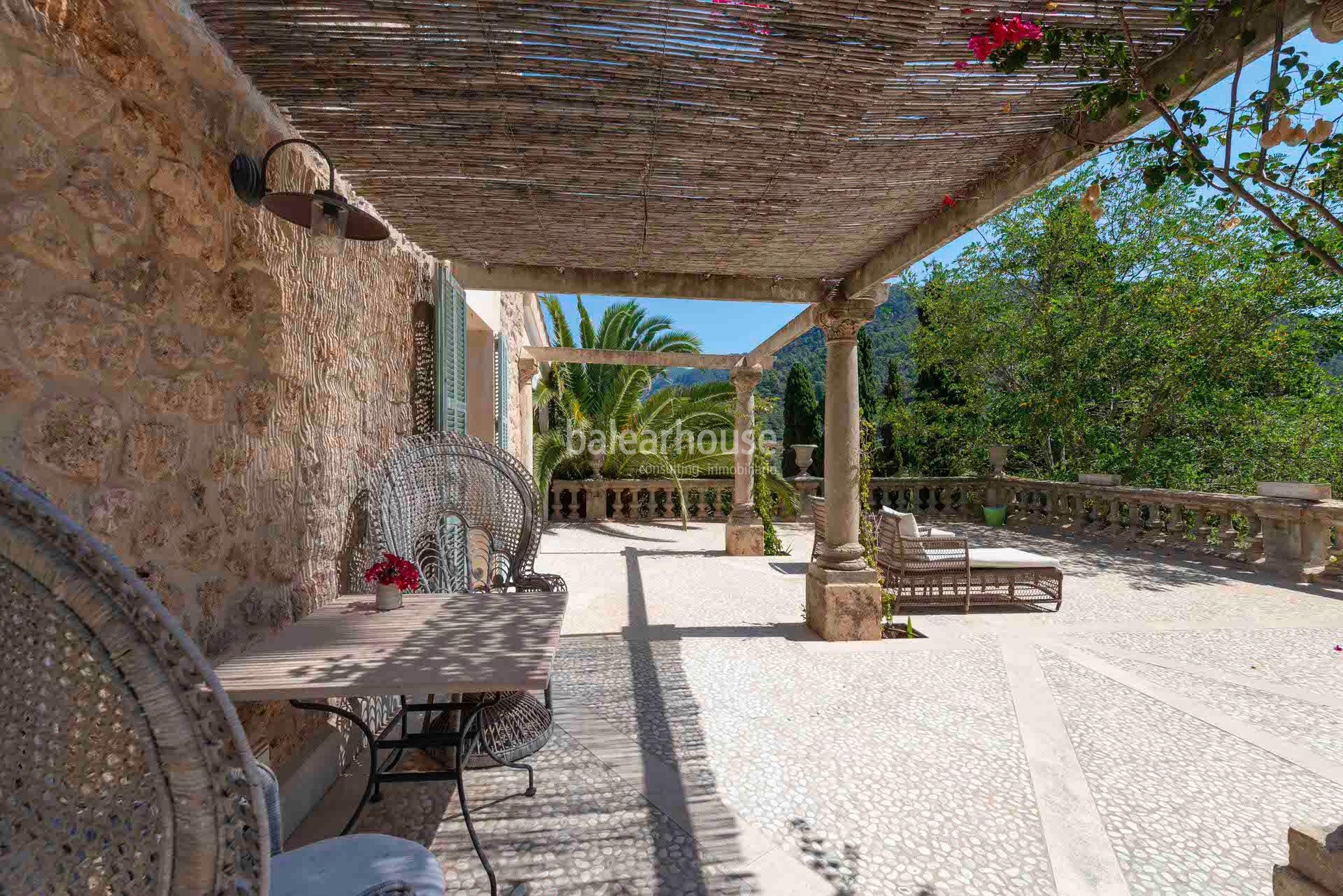 Spectacular renovated historical finca in Valldemossa and unique views of the Tramuntana