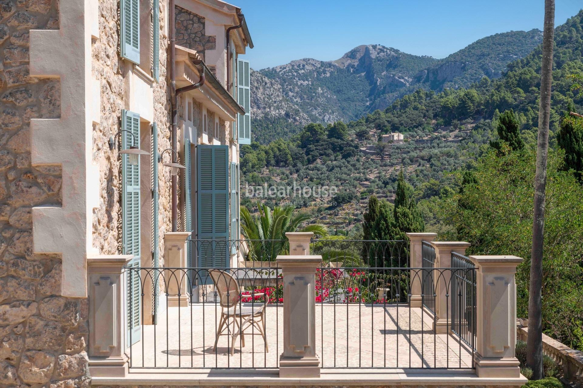 Spectacular renovated historical finca in Valldemossa and unique views of the Tramuntana