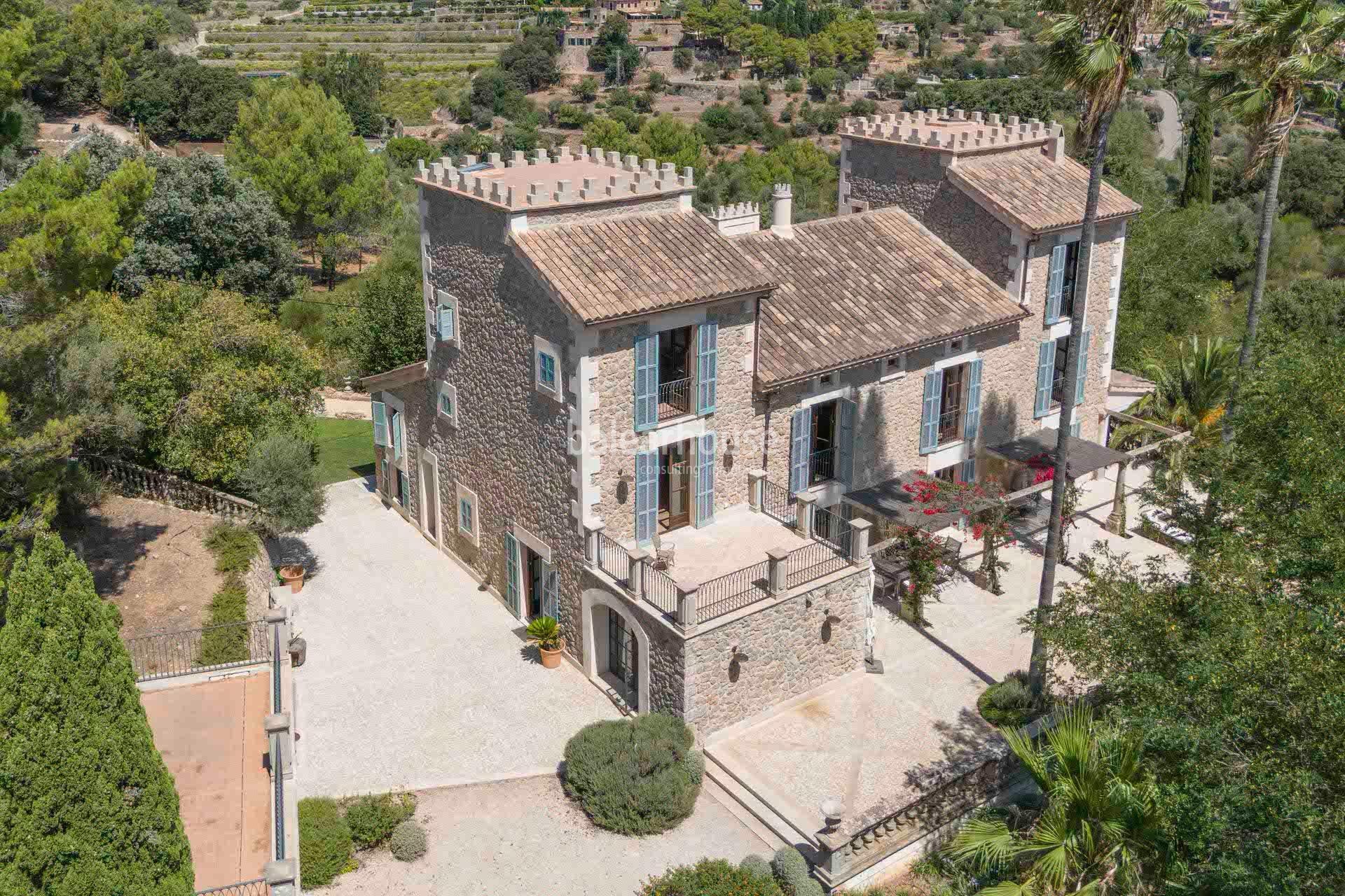 Spectacular renovated historical finca in Valldemossa and unique views of the Tramuntana