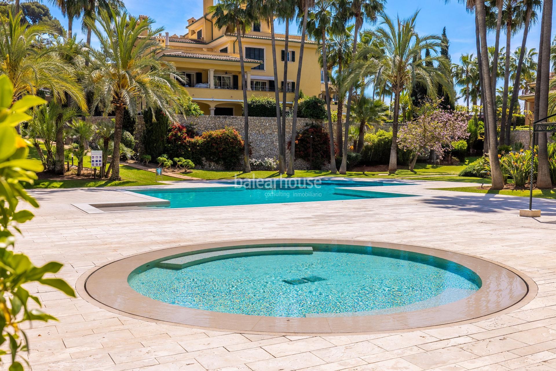 Großes Erdgeschoss mit Terrassen und Garten in einer exklusiven Urbanisation mit Pool in Son Vida