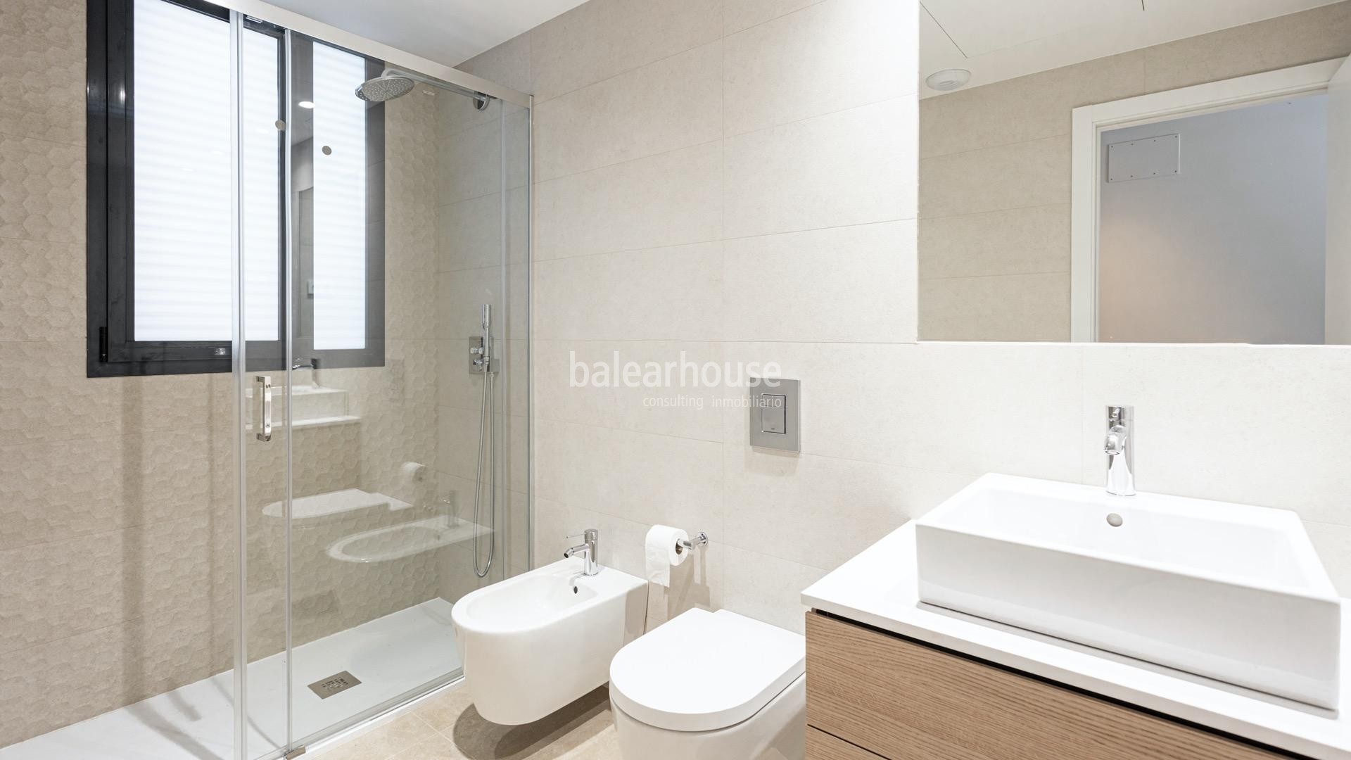 Gran planta baja a estrenar en Palma junto al golf, con terraza y jardín privado.