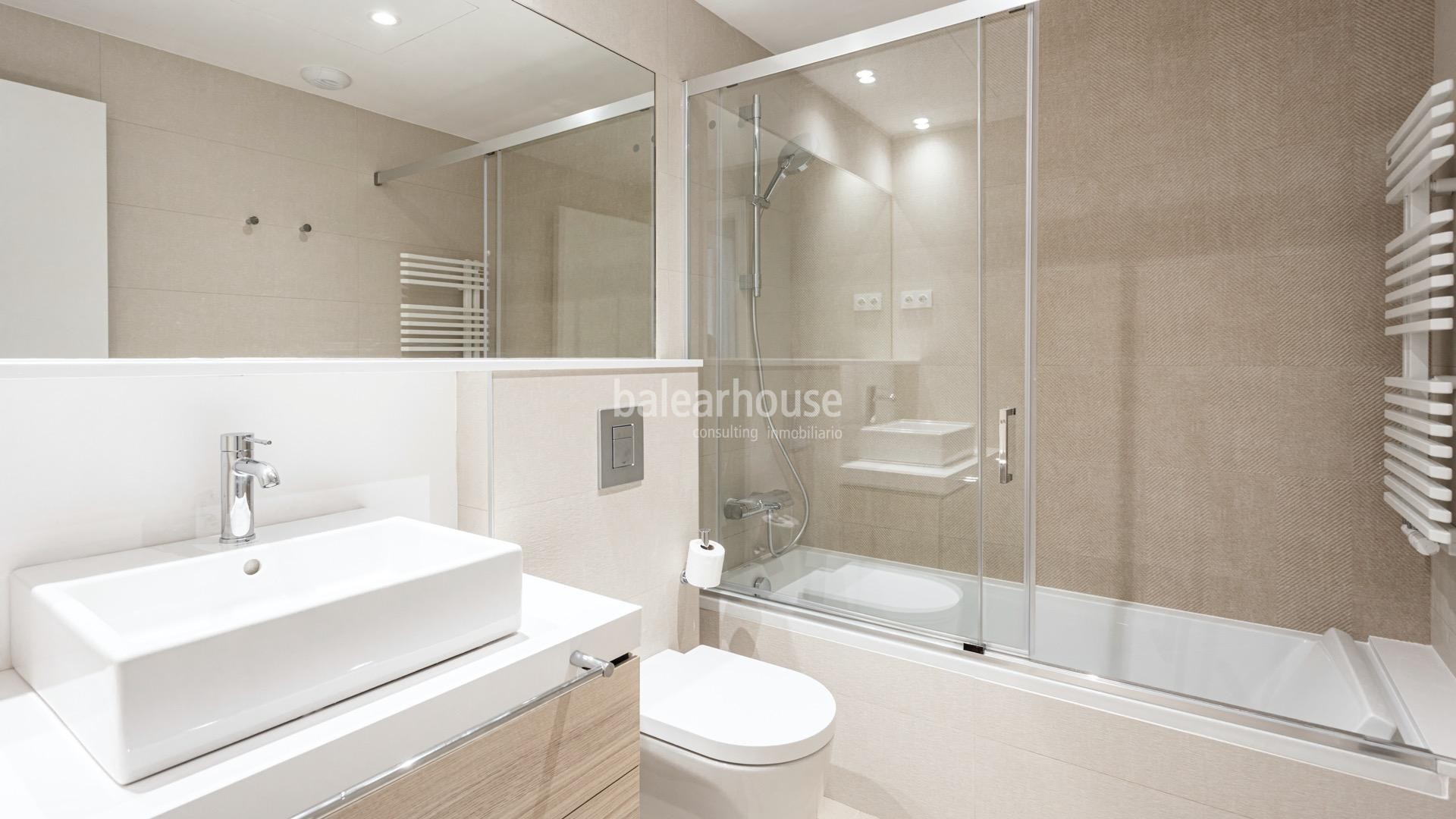 Gran planta baja a estrenar en Palma junto al golf, con terraza y jardín privado.