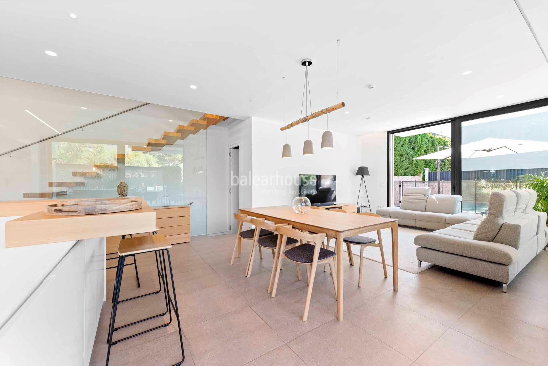 Moderna casa en el golf de Son Vida con altas calidades y magníficos espacios exteriores