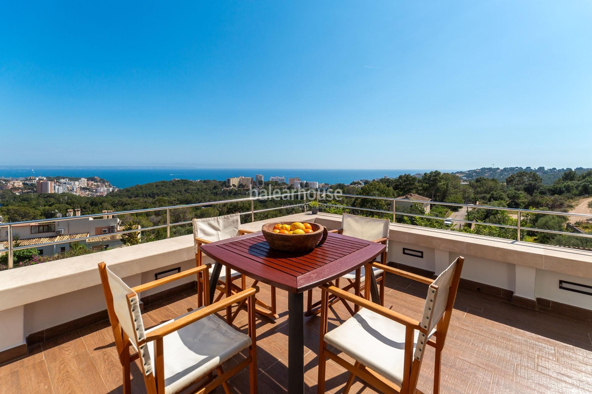 Excelente villa en lo alto de Génova que se abre a unas espectaculares vistas al mar de Palma