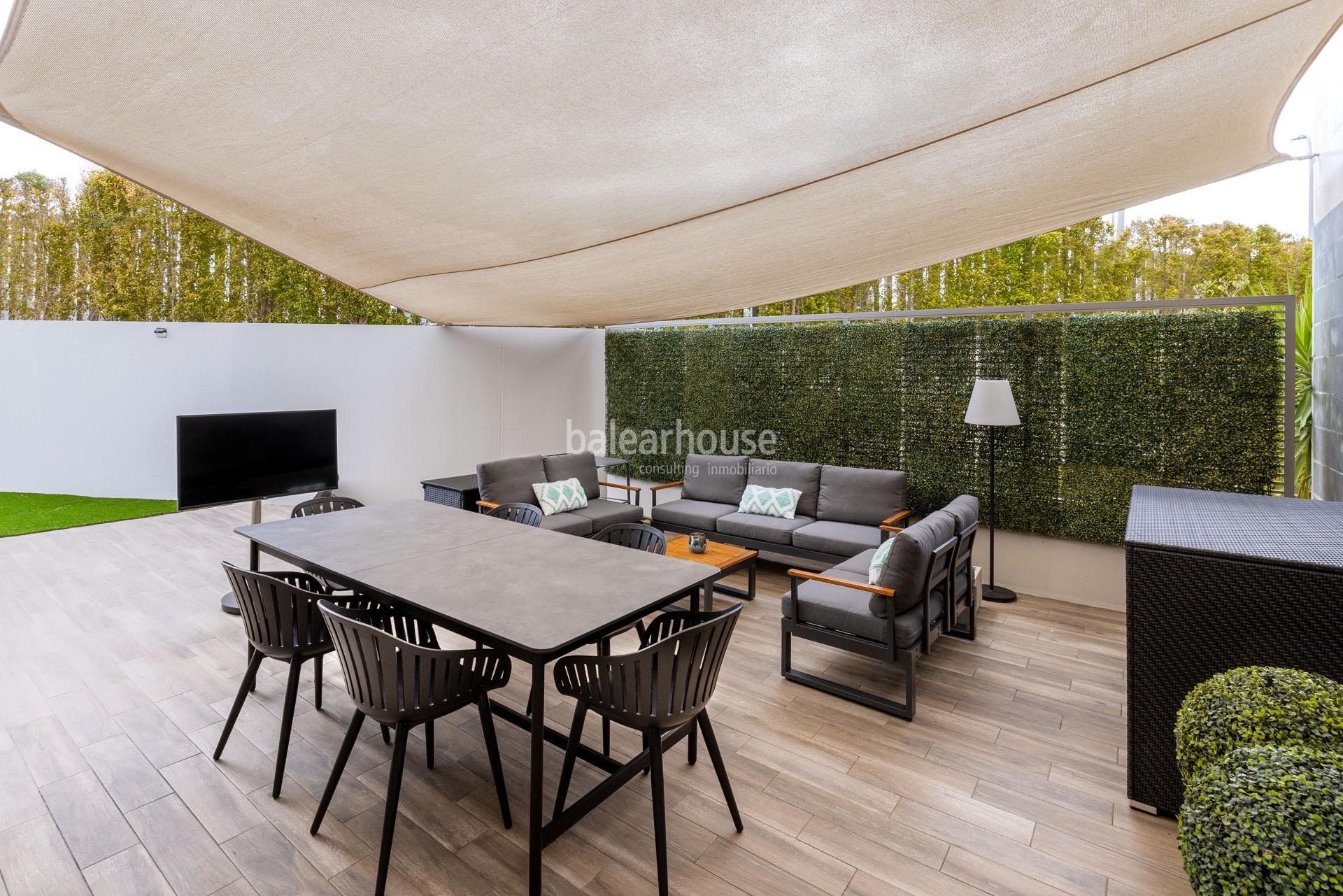Fantastic ground floor with large garden and private terraces next to the golf course in Palma