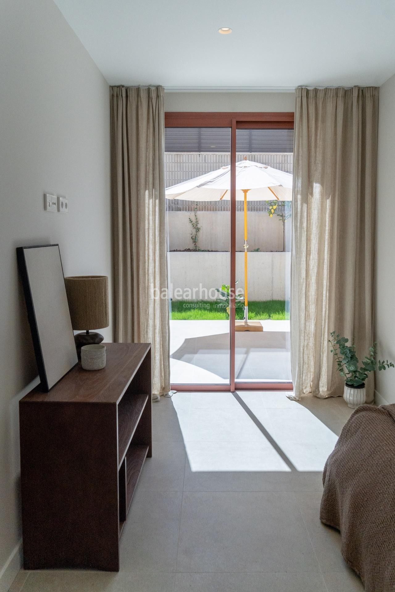 Exclusive new build ground floor apartment in Palma with swimming pool, private garden