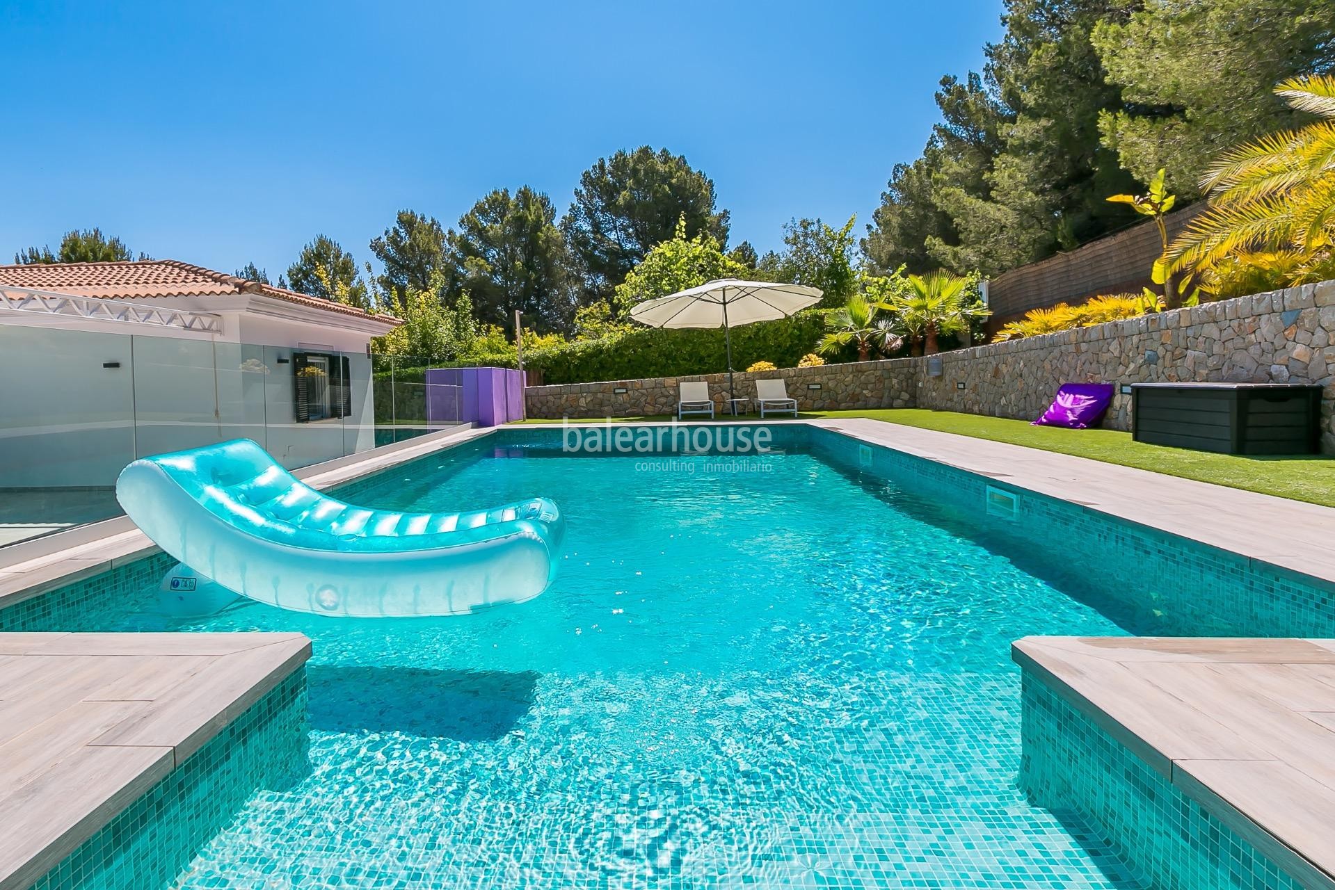 Moderna Große mediterrane Villa mit fantastischen Terrassen, Pool und Garten in Santa Ponsa
