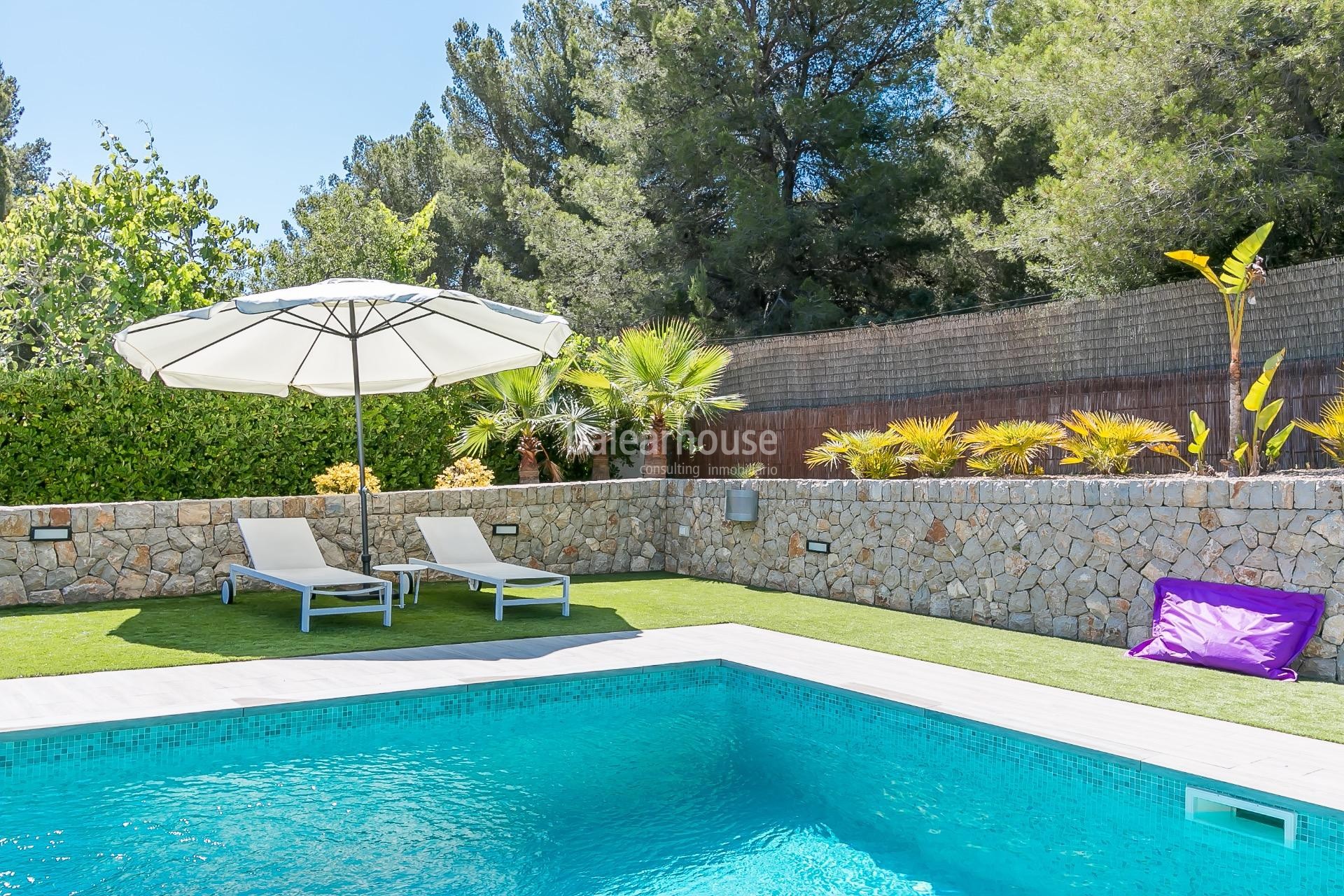 Moderna Große mediterrane Villa mit fantastischen Terrassen, Pool und Garten in Santa Ponsa