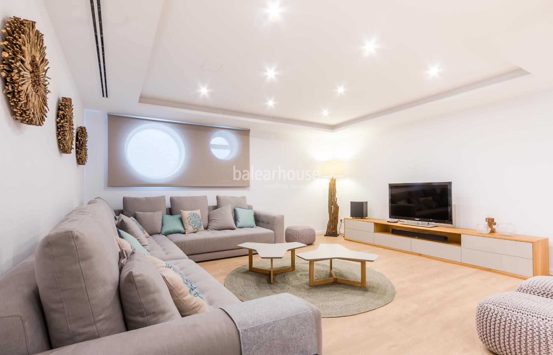 Moderna Große mediterrane Villa mit fantastischen Terrassen, Pool und Garten in Santa Ponsa