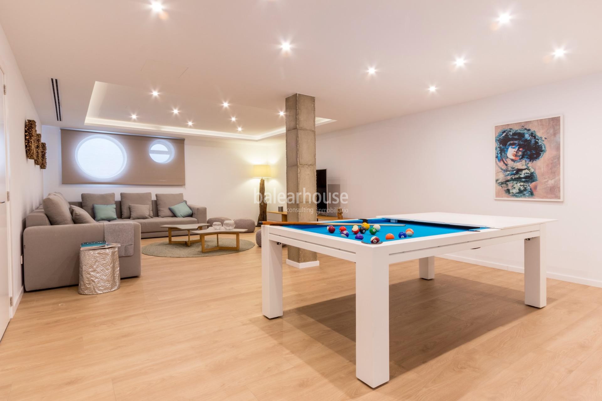 Moderna Große mediterrane Villa mit fantastischen Terrassen, Pool und Garten in Santa Ponsa