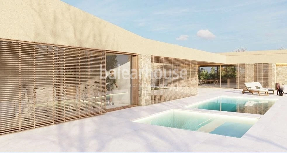 Designervillen in exklusiver Wohnanlage neben dem paradiesischen Strand Es Trenc auf Mallorca